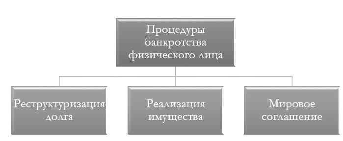 Возможные процедуры при банкротстве физических лиц